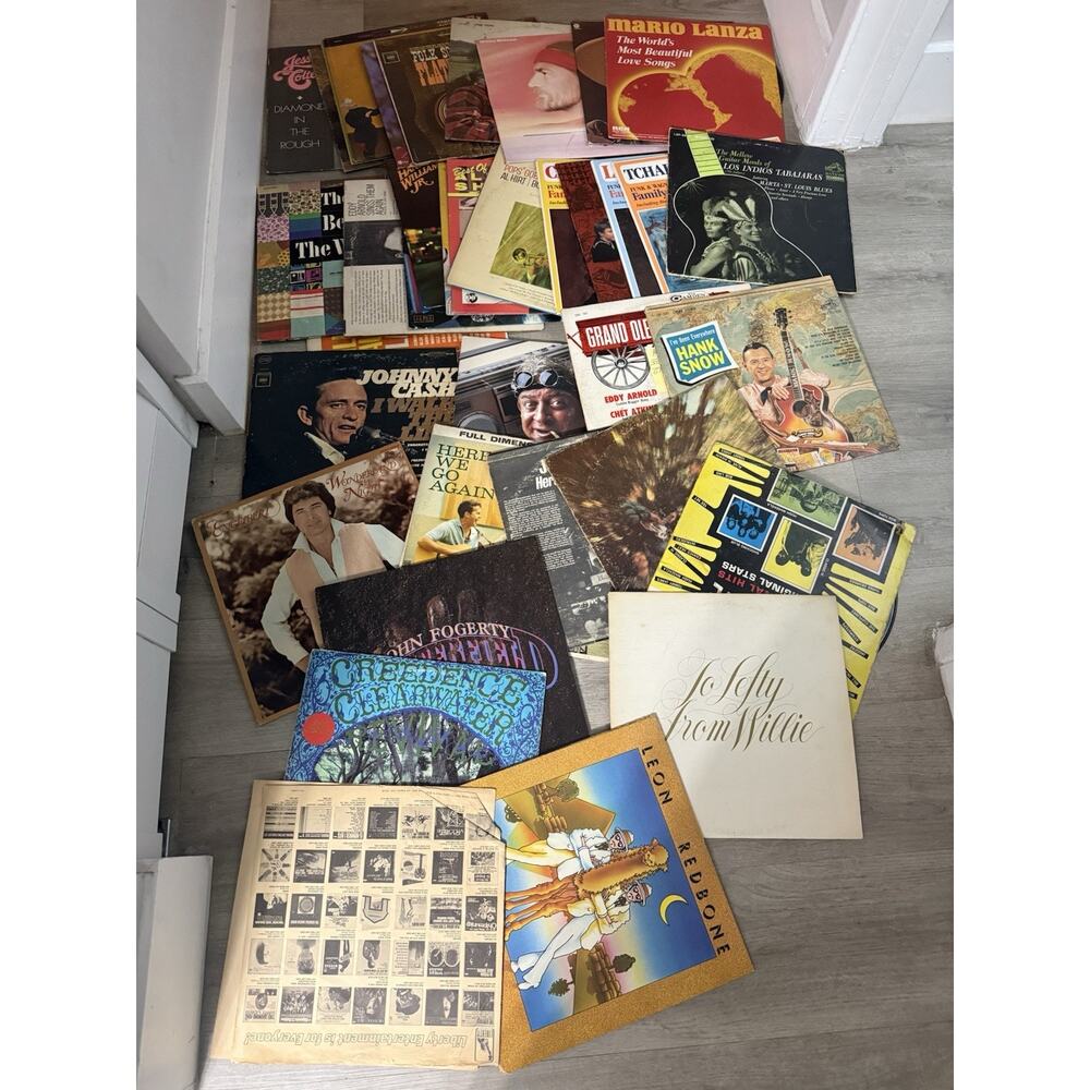 Lot 65 Vintage Vinyl Records Classical Country Rock 50s 60s 70s LPs As-Is
